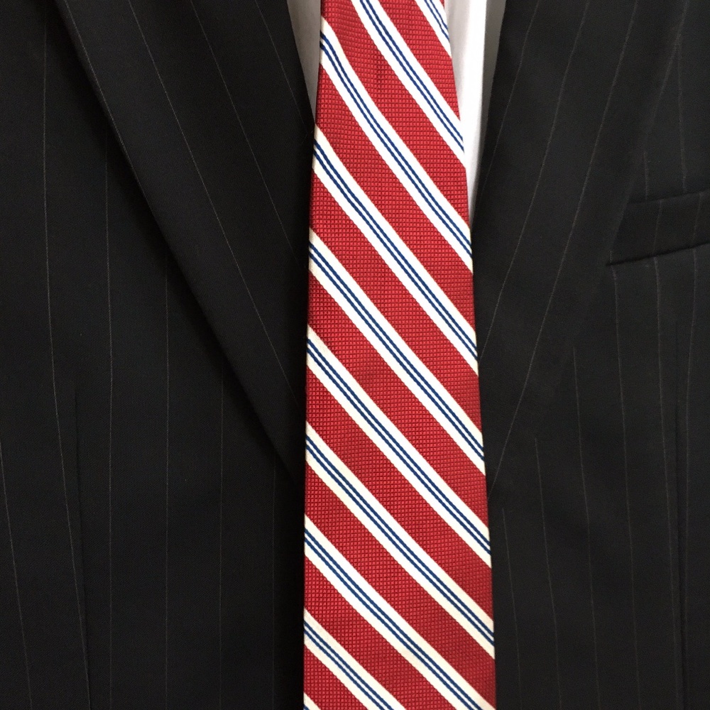 Jos. A Bank Red white and Blue Necktie